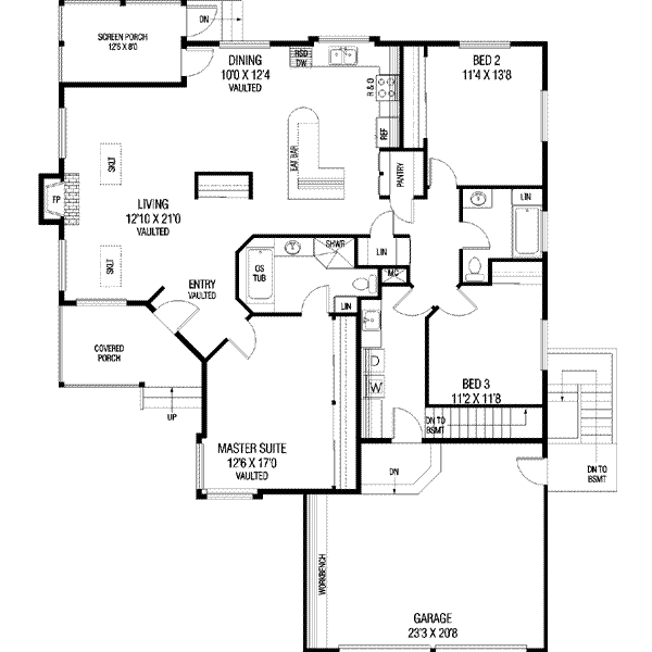 main floor house blueprint