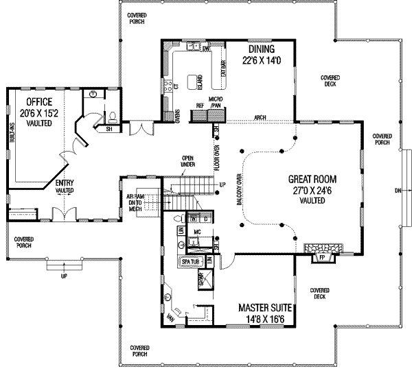 main floor house blueprint