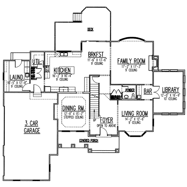 main floor house blueprint