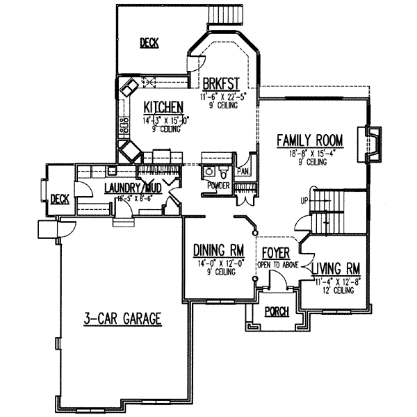 main floor house blueprint