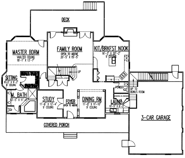 main floor house blueprint