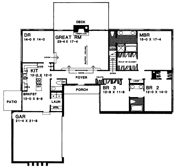main floor house blueprint