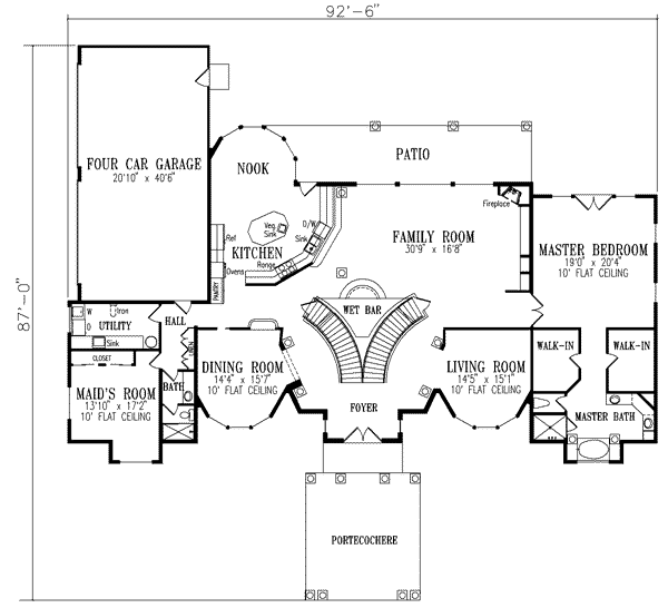 main floor house blueprint