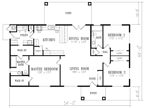 main floor house blueprint