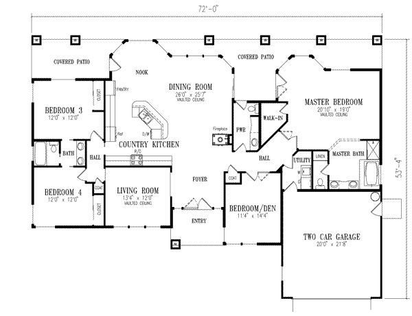 main floor house blueprint
