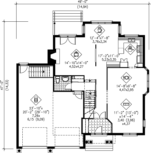 main floor house blueprint