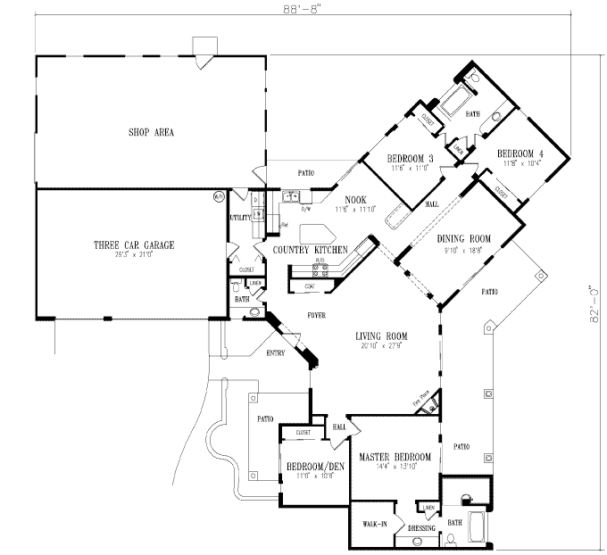 main floor house blueprint