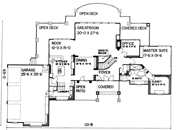 main floor house blueprint