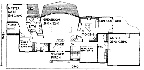main floor house blueprint