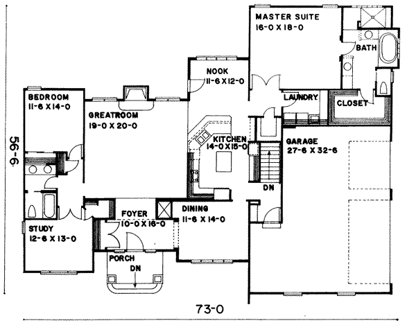 main floor house blueprint