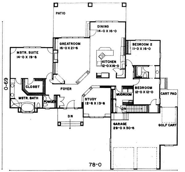 main floor house blueprint