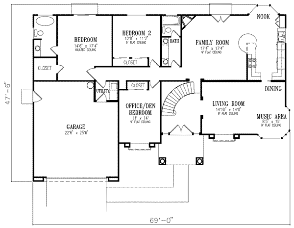 main floor house blueprint