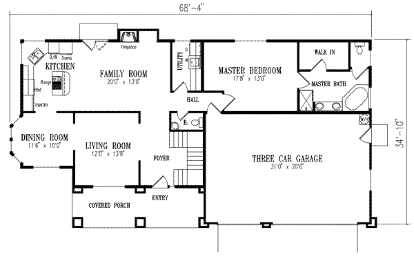 main floor house blueprint