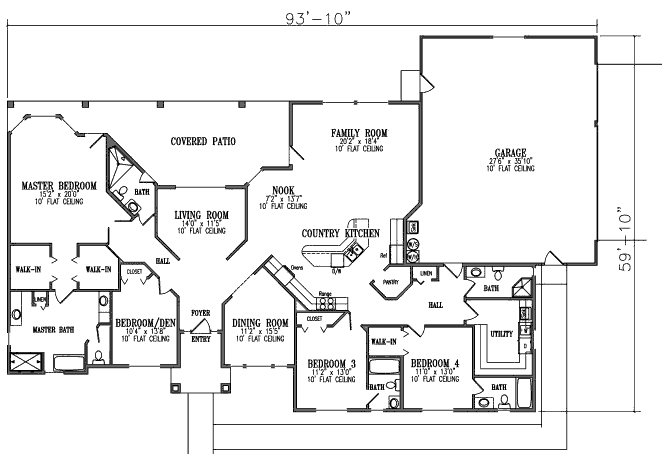 main floor house blueprint