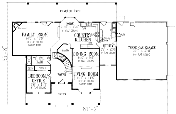 main floor house blueprint