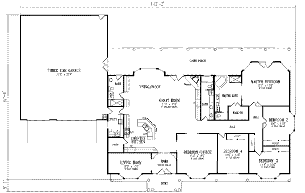 main floor house blueprint