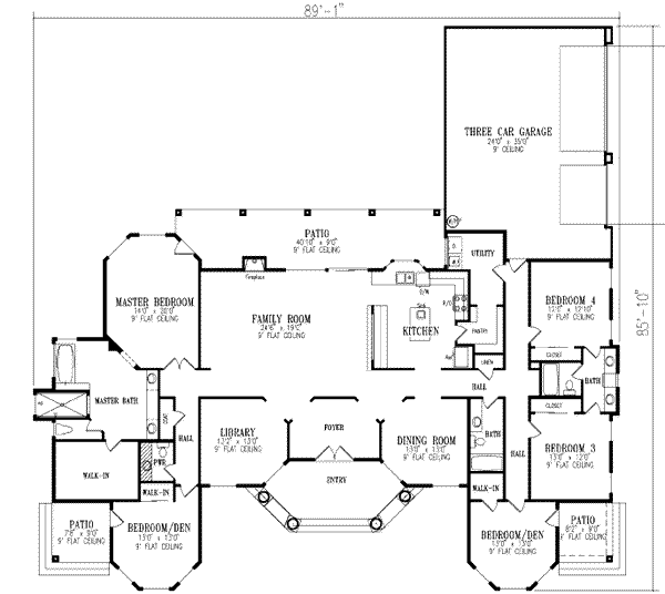 main floor house blueprint