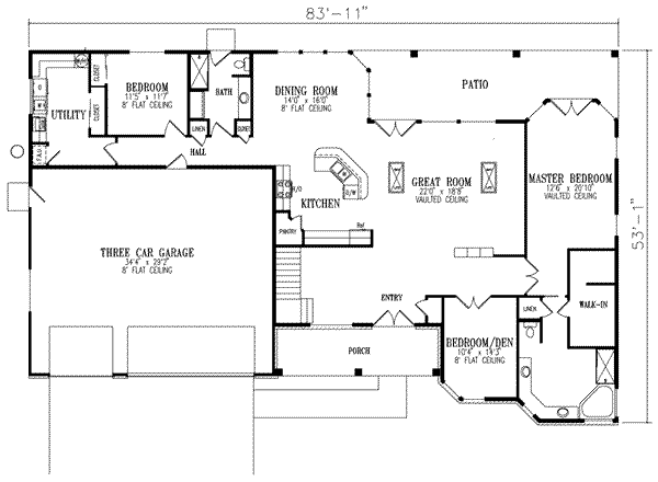 main floor house blueprint