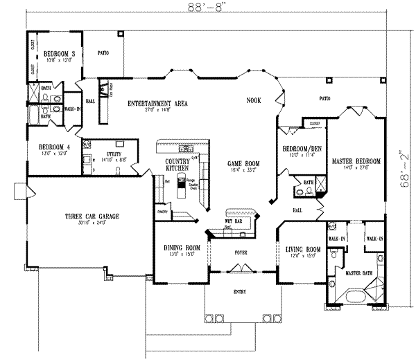 main floor house blueprint