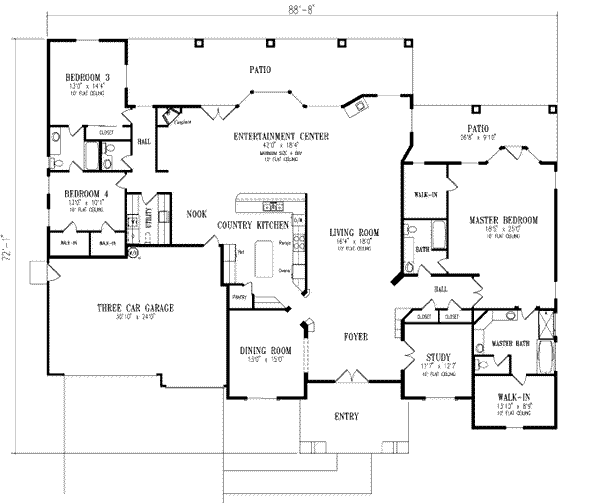 main floor house blueprint