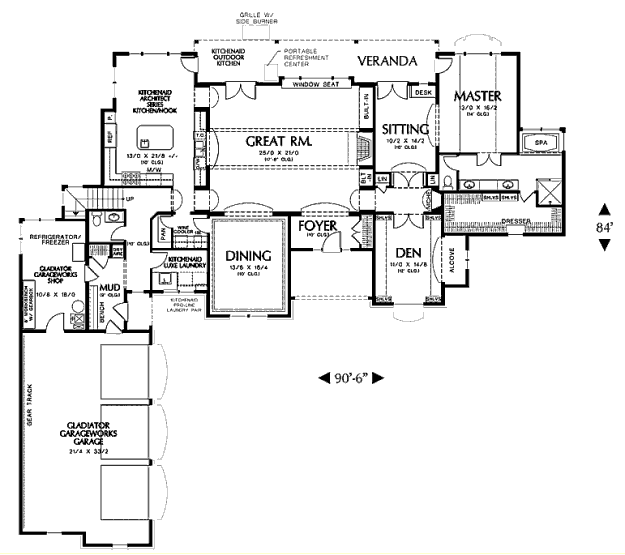 main floor house blueprint