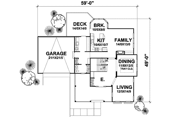 main floor house blueprint