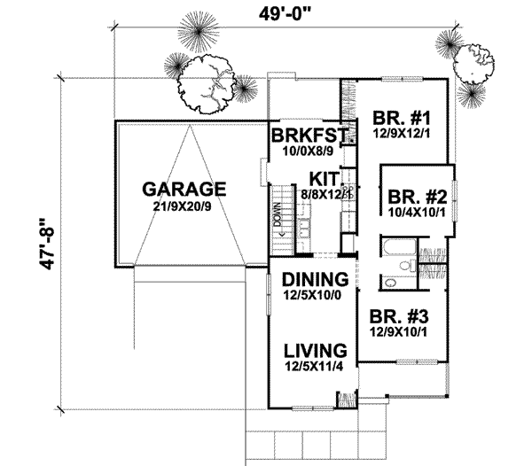 main floor house blueprint