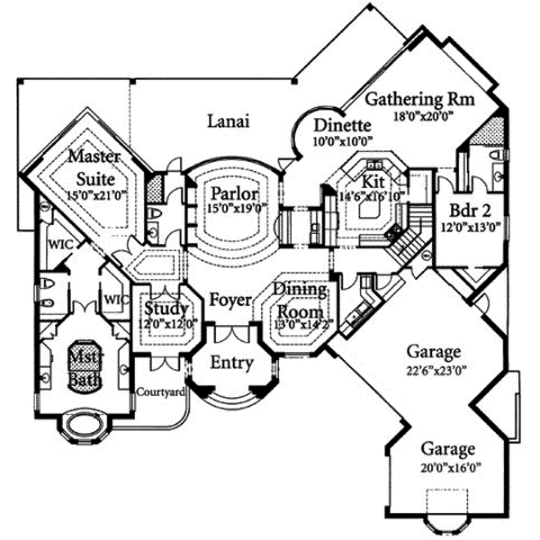 main floor house blueprint