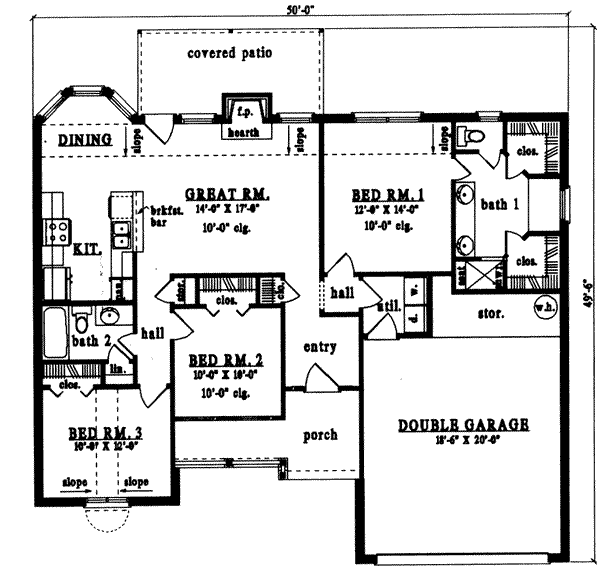 main floor house blueprint