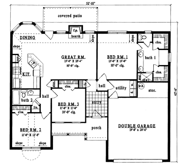 main floor house blueprint
