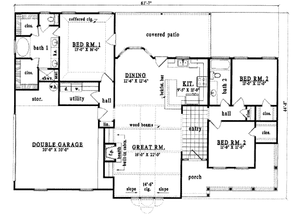 main floor house blueprint