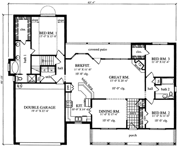 main floor house blueprint