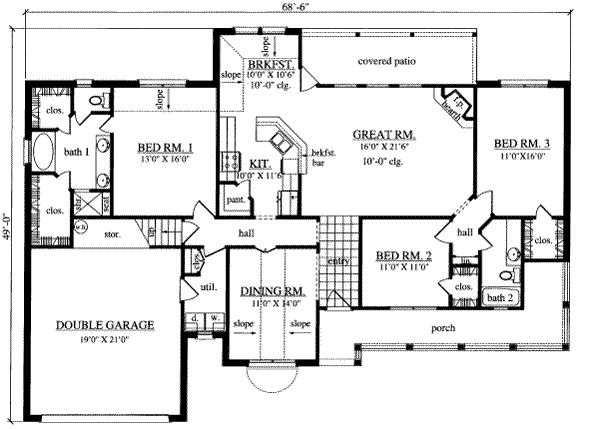 main floor house blueprint