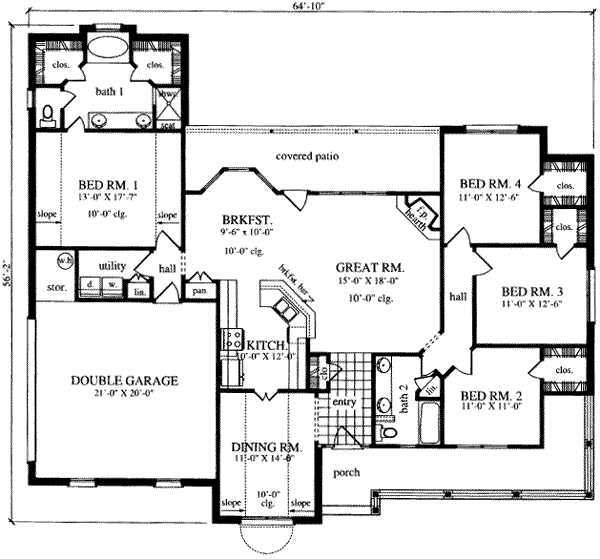 main floor house blueprint