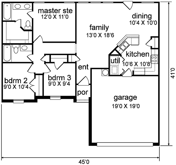 main floor house blueprint