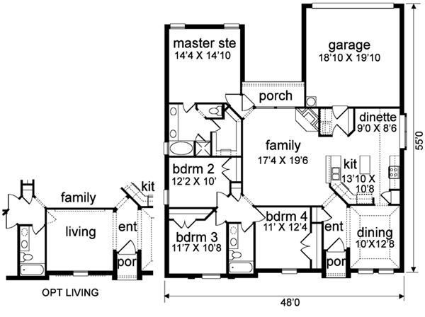 main floor house blueprint