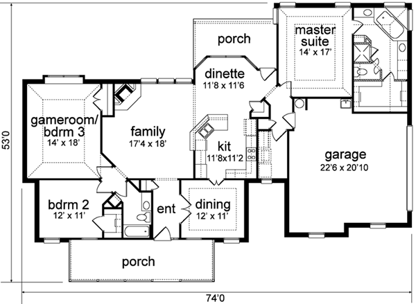 main floor house blueprint