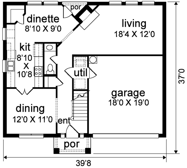 main floor house blueprint