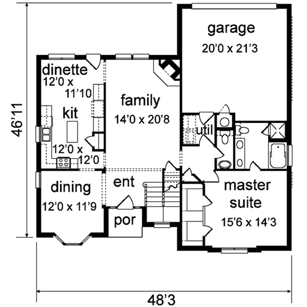 main floor house blueprint