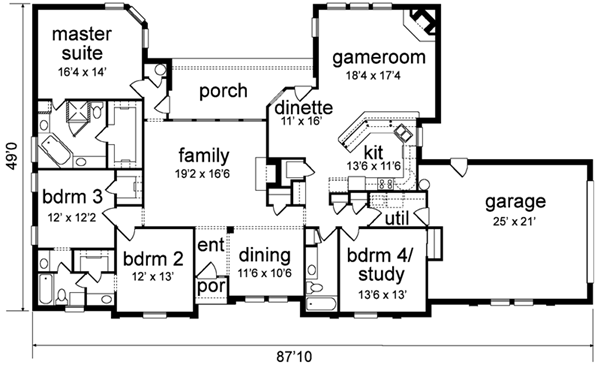 main floor house blueprint