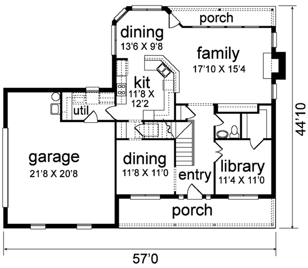 main floor house blueprint