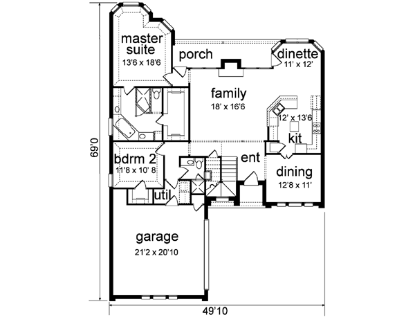main floor house blueprint