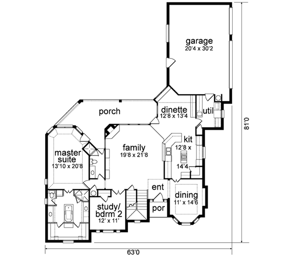 main floor house blueprint