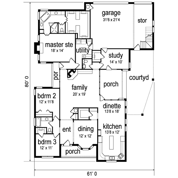 main floor house blueprint