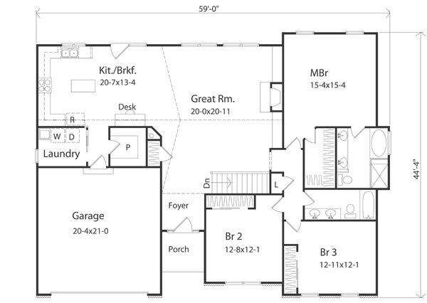 main floor house blueprint