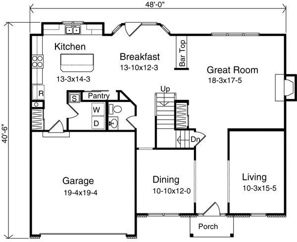 main floor house blueprint
