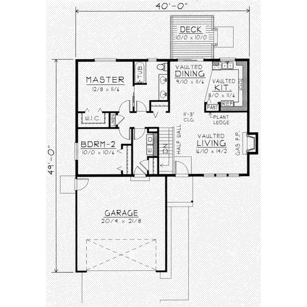 main floor house blueprint
