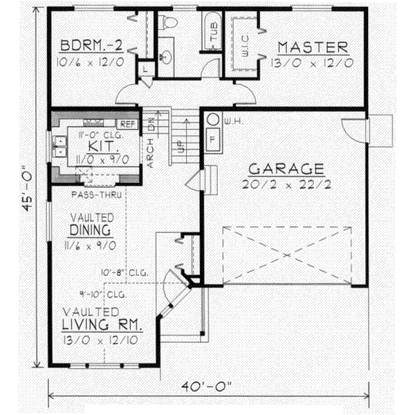 main floor house blueprint