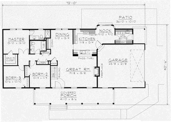 main floor house blueprint