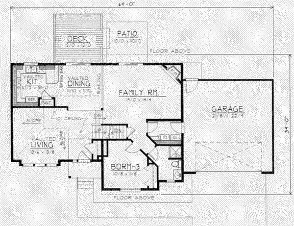 main floor house blueprint